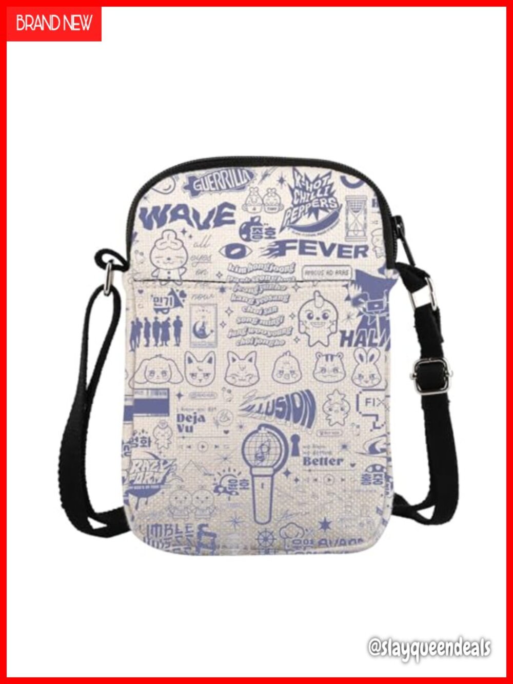 Kpop Crossbody Bag Waterproof Polyester Messenger Shoulder Bag Concert Gift